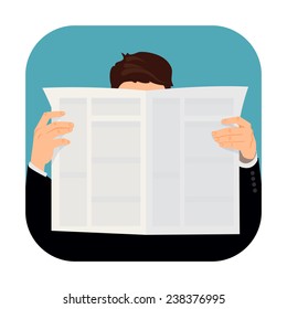 2,856 Newspaper Reader Stock Vectors, Images & Vector Art | Shutterstock