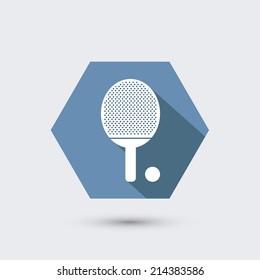 vector modern flat icon with long shadow. Eps10