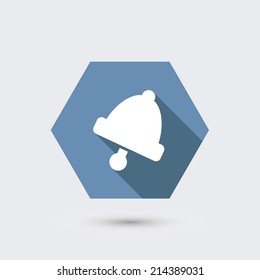 vector modern flat icon with long shadow. Eps10