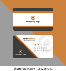 vector modern flat professional business card template