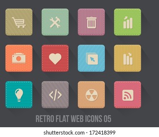 Vector Modern Flat Web Icons Set