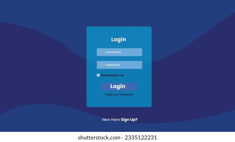 Vector modern flat web login page templates