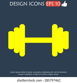 Vector modern flat white circle icon. Eps10.