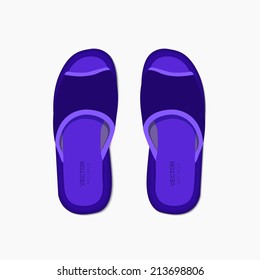 Vector modern flippers on gray bakground. Eps 10
