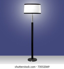 vector modern floor lamp