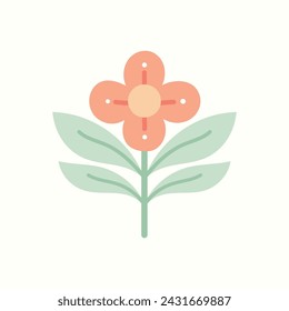 Vector modern floral arrangement background. Cute delicate botanical illustration with leaves and plants.