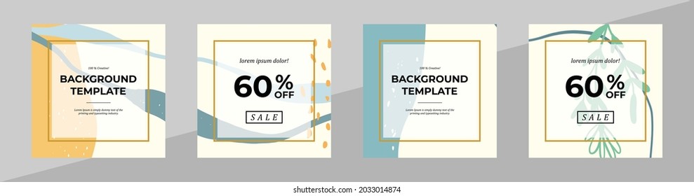 Vector modern floral banner design for social media cover, flyer, invitation card, website design