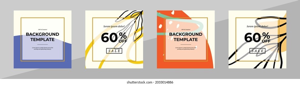 Diseño vectorial de banderas florales modernas para portada de medios sociales, volante, tarjeta de invitación, diseño de sitios web