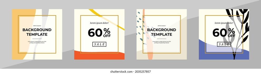 Vector modern floral banner design for social media cover, flyer, invitation card, website design, book cover, poster