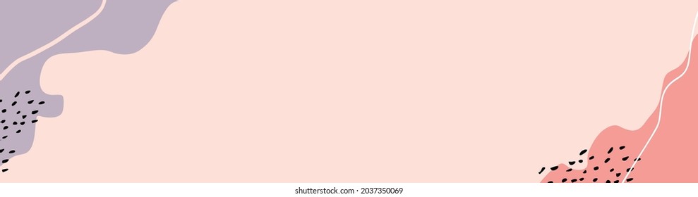 Vector modern floral banner design for social media cover, flyer, invitation card, website design, book cover, poster