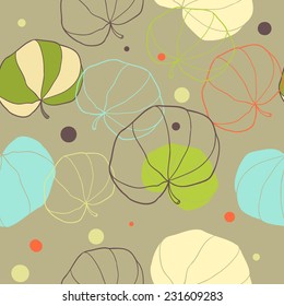 vector modern floral seamless pattern. This pattern can be used for wrapping paper, wallpaper, cover, textile design, fabric design.