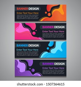 Vector Modern Fluid For Big Sale Banners Design. Discount Banner Promotion Template. Special offer and sale banner discount up to 50% template design with editable text.