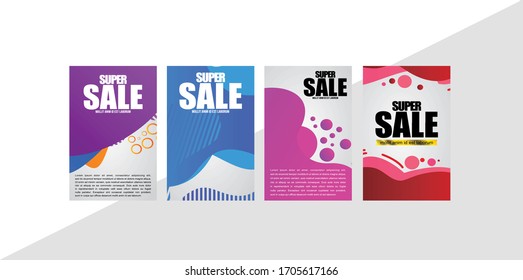 Vector Modern Fluid For Big Sale Banners Design. Discount Banner Promotion Template. Special offer and sale banner