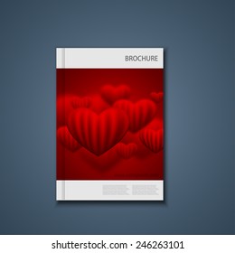 Vector modern flyer or banner. Brochure template design. Eps10