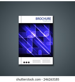 Vector modern flyer or banner. Brochure template design. Eps10
