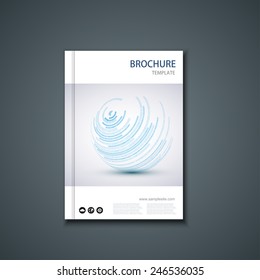 Vector modern flyer or banner. Brochure template design. Eps10