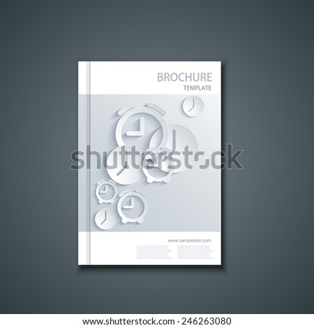 Vector modern flyer or banner. Brochure template design. Eps10