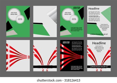 Vector Modern Flyer Design set
