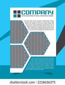 Plantilla de volante moderno vectorial para empresas