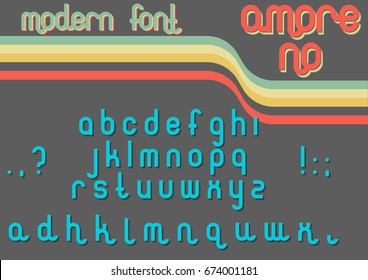 Vector Modern Font 1970s