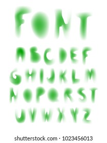 Vector of modern font and alphabet