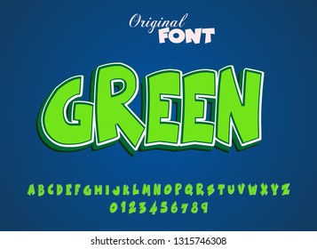 Vector of modern font and alphabet, typeface, letters and numbers, typography - Vector
