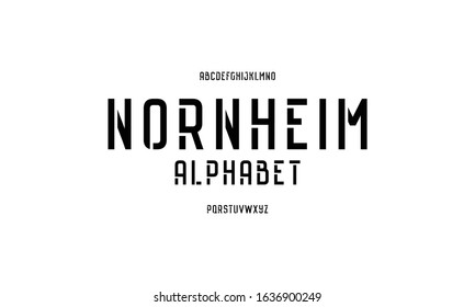 Vector of modern font and alphabet, Typography fonts set illustration design.