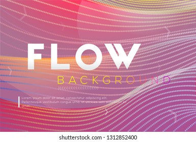 Vector Modern and Futuristic, Abstract and Digital Fluid or Gas Flow Background Design. Professional Business Presentation for Screen or Print Use. Wallpaper, Slider, Banner, Cover or Advertisement.