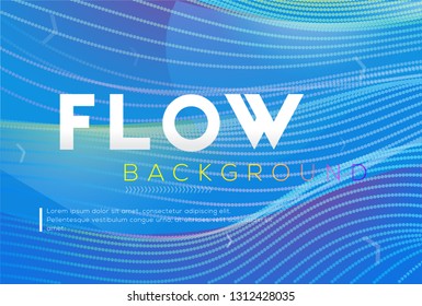 Vector Modern and Futuristic Digital Abstract Fluid Flow Background Design. Professional Business Presentation Backdrop. Slider, Banner or Advertisement.