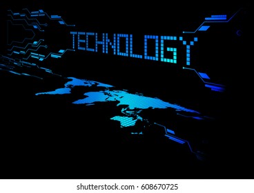 Vector modern futuristic hi-tech background some Elements of this image furnished by NASA