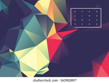 Vector of modern futuristic polygonal background