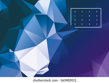 Vector of modern futuristic polygonal background