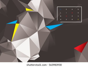 Vector of modern futuristic polygonal background