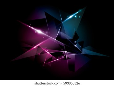 Vector of modern futuristic polygonal background