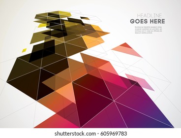 Vector of modern futuristic polygonal background