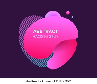 Vector modern futuristic ultra violet cover element. Abstract dynamic geometric shapes on black. Trendy minimal gradient website and branding design. Cool poster background.