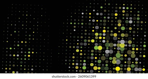 vector modern geometric circle abstract background. Dotted texture template. Geometric pattern in halftone style with colorfull.