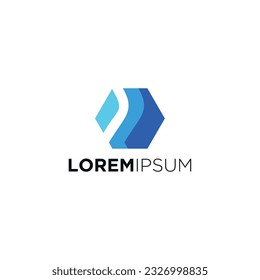 Abstraktes abstraktes Vektorlogo für modernes und geometrisches Design