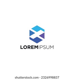 Vector modern and geometric design abstract logo