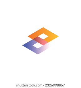 Vector modern and geometric design abstract logo