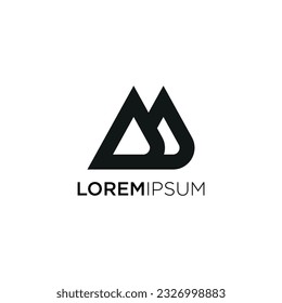 Vector modern and geometric design abstract logo