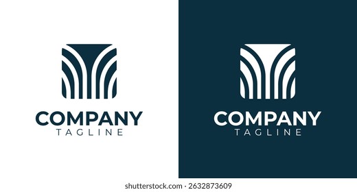 vector modern geometric logo premium template