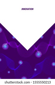 vector modern geometric network connection lines for brochure banner and publication