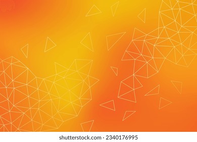 Fondo abstracto del degradado de naranja geométrico moderno vectorial.