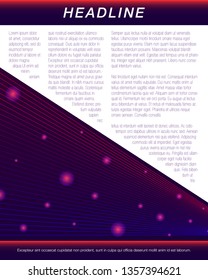 vector modern geometric outlines template design for brochure banner and publication