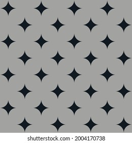 Vector Modern Geometric Pattern, Astroid Curve, Poster, Postcard, Texture, Background, Square, Diamond, Black Geometric On Gray Background