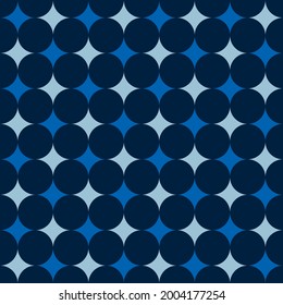 Vector Modern Geometric Pattern, Astroid Curve, Poster, Postcard, Texture, Background, Square, Diamond, Blue And Sky Blue Geometric On Navy Blue Background