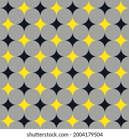 Vector Modern Geometric Pattern, Astroid Curve, Poster, Postcard, Texture, Background, Square, Diamond, Black And Yellow Geometric On Gray Background