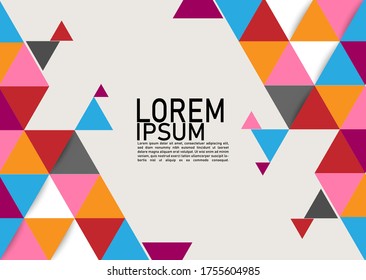 Vector of modern geometric pattern and background. Eps 10