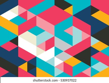 Vector of modern geometric pattern and background